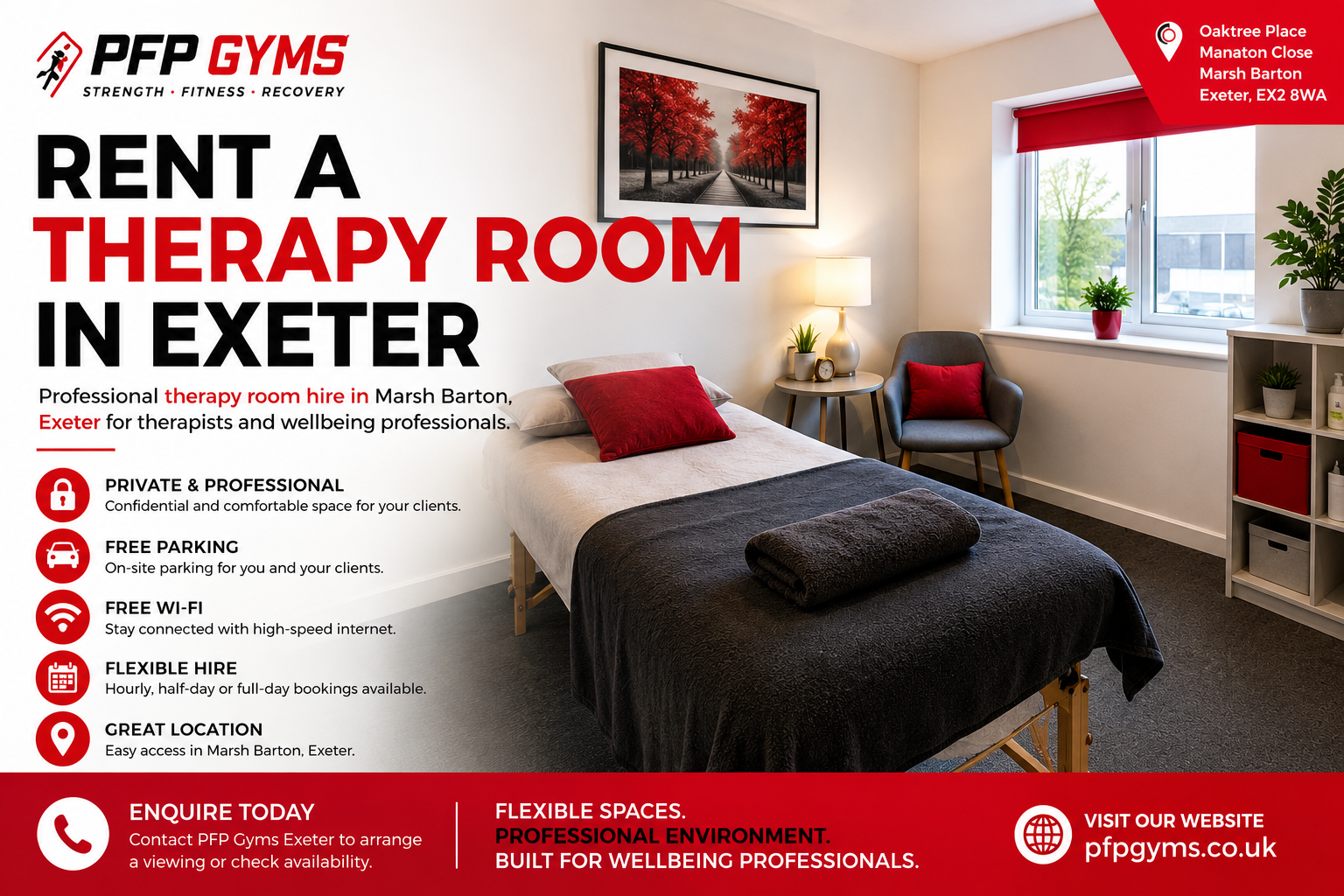 Rent a Therapy Room in Exeter